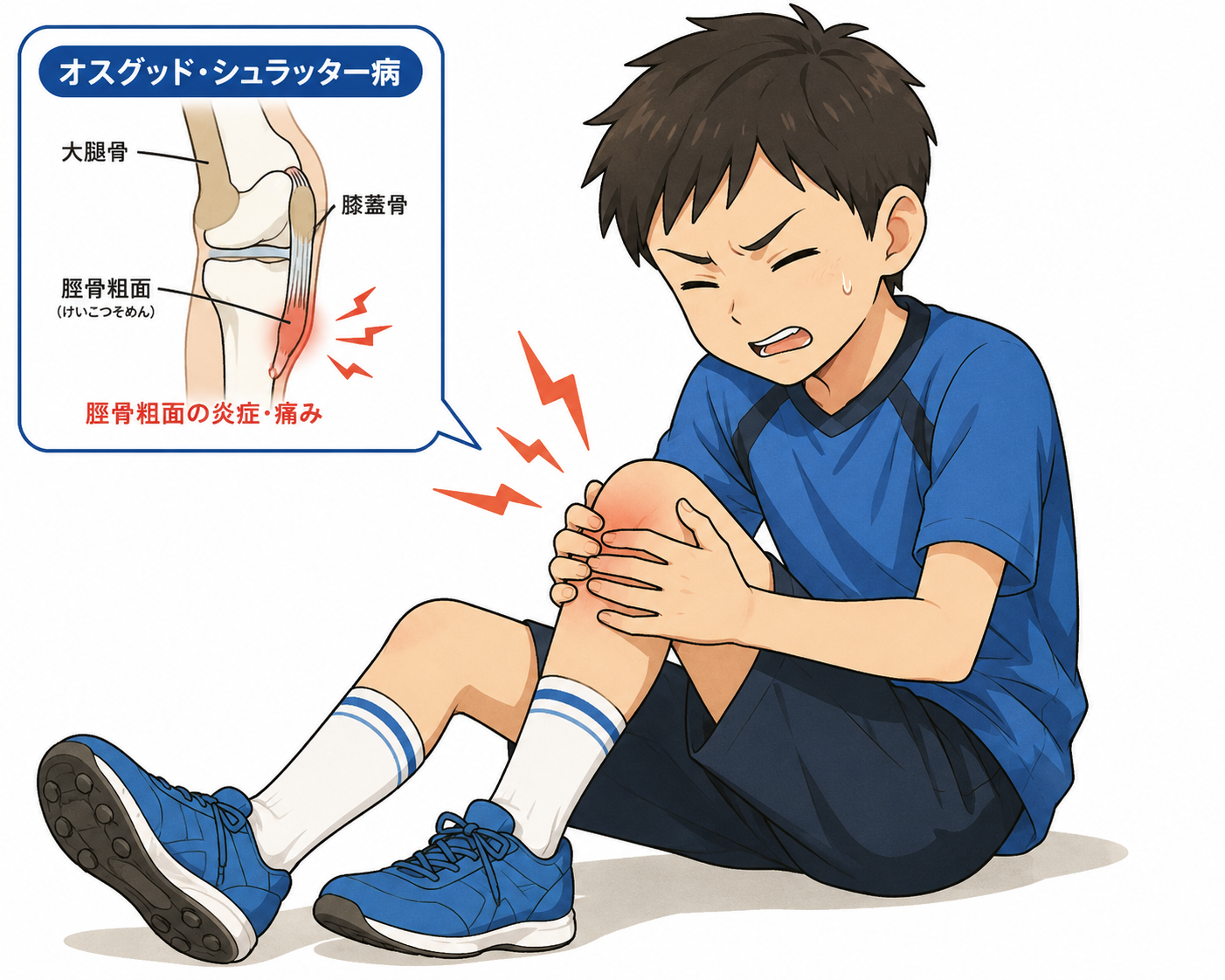 子どもの膝が痛い…それ、オスグットかも？ | 宮スポーツ鍼灸整骨院