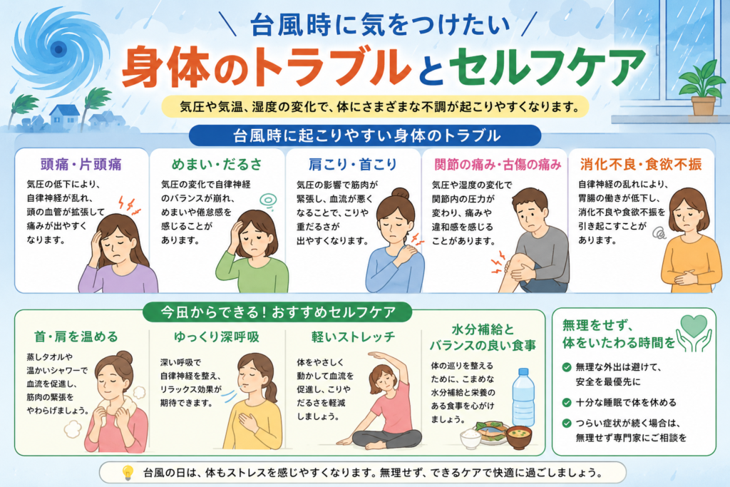 台風セルフケア